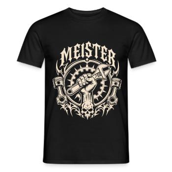 KFZ-Meister: Prüfung bestanden - Männer T-Shirt - Schwarz - Vorne - AI Model Male 178 light (178cm)