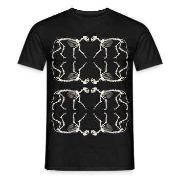 Geistertanz der Katzen - Männer T-Shirt - Schwarz - Vorne - AI Model Male 178 light (178cm)