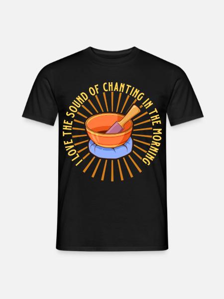 Morgenklang - Meditation mit Mantra - Männer T-Shirt - Schwarz
