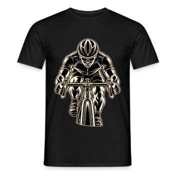Rennradfahrer – Rennrad Radsport Motiv - Männer T-Shirt - Schwarz - Vorne - AI Model Male 178 light (178cm)