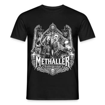 Methaller - Trollbrüderschaft - Männer T-Shirt - Schwarz - Vorne - AI Model Male 178 light (178cm)