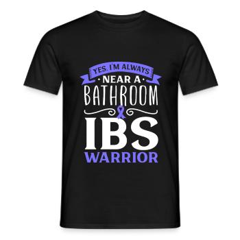 Reizdarm Realität - Immer Klo in Sicht - Männer T-Shirt - Schwarz - Vorne - AI Model Male 178 light (178cm)
