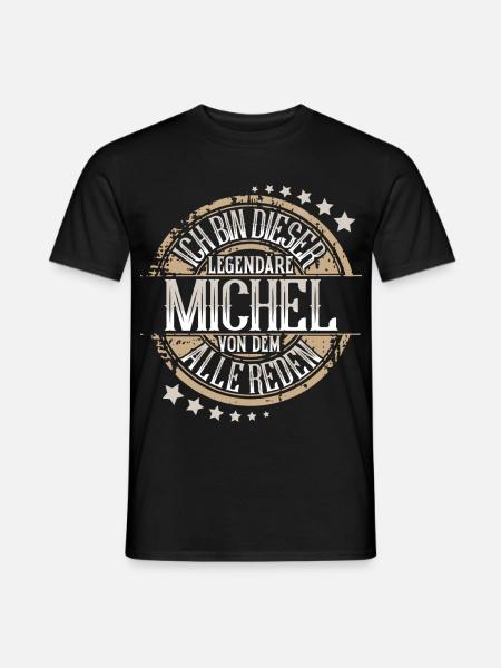 Michel - Männer T-Shirt - Schwarz
