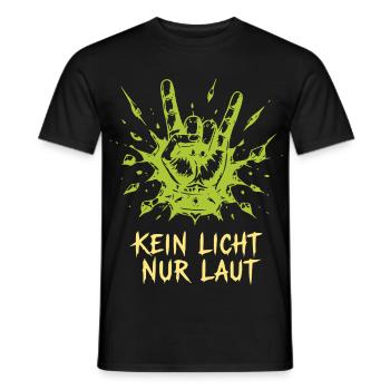 Kein Licht Nur Laut Rock-Graphic - Männer T-Shirt - Schwarz - Vorne - AI Model Male 178 light (178cm)