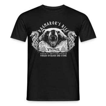 Ragnarok's Rise - Männer T-Shirt - Schwarz - Vorne - AI Model Male 178 light (178cm)