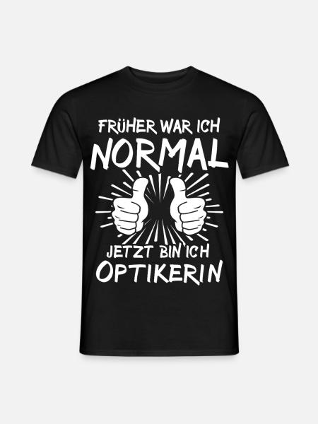 Optikerin Geschenk - Männer T-Shirt - Schwarz