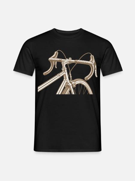 Vintage Rennrad – Klassisches Fahrrad 70er Jahre - Männer T-Shirt - Schwarz
