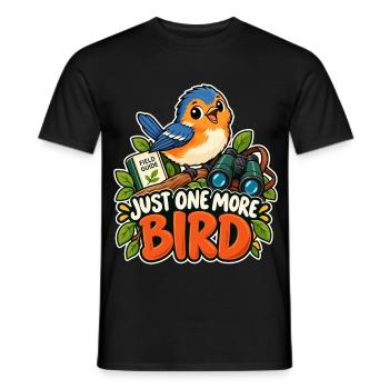 Just One More Bird - Männer T-Shirt - Schwarz - Vorne - AI Model Male 178 light (178cm)