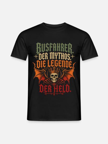 Busfahrer Mythos Legende Held - Männer T-Shirt - Schwarz
