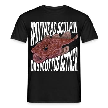 Tiefsee Monster - Tiefsee-Stachelkopf - Männer T-Shirt - Schwarz - Vorne - AI Model Male 178 light (178cm)