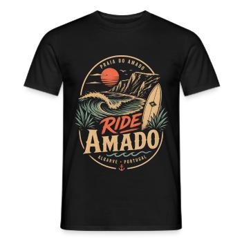 Ride Amado - Männer T-Shirt - Schwarz - Vorne - AI Model Male 178 light (178cm)