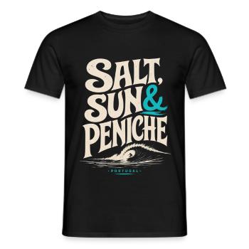 Salt Sun & Peniche - Männer T-Shirt - Schwarz - Vorne - AI Model Male 178 light (178cm)
