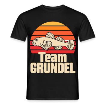 Team Grundel - Männer T-Shirt - Schwarz - Vorne - AI Model Male 178 light (178cm)