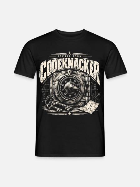 Escape Room Codeknacker - Männer T-Shirt - Schwarz