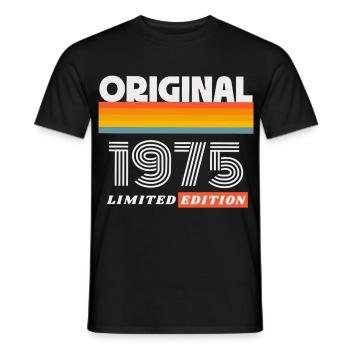 1975 Original Geburtstag Retro Vintage 70er Spruch - Männer T-Shirt - Schwarz - Vorne - AI Model Male 178 light (178cm)