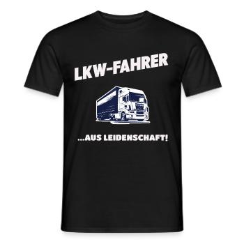 LKW-Fahrer Aus Leidenschaft Trucker Geschenk - Männer T-Shirt - Schwarz - Vorne - AI Model Male 178 light (178cm)