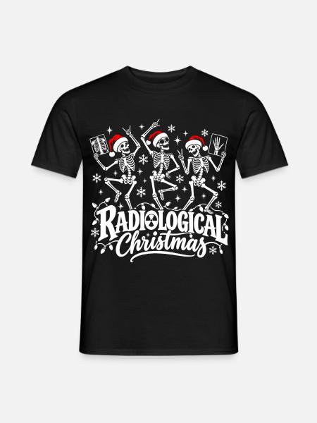 Radiological Xmas - Männer T-Shirt - Schwarz