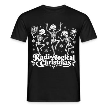 Radiological Xmas - Männer T-Shirt - Schwarz - Vorne - AI Model Male 178 light (178cm)