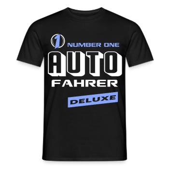 Autofahrer Number One Deluxe Bester Fahrzeuge - Männer T-Shirt - Schwarz - Vorne - AI Model Male 178 light (178cm)