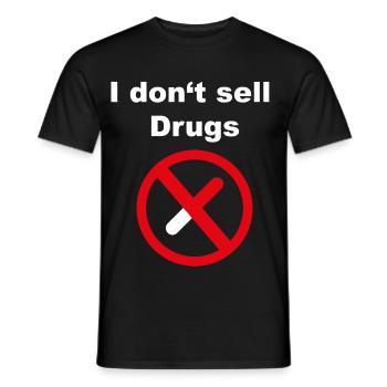Don't sell drugs  - Männer T-Shirt - Schwarz - Vorne - AI Model Male 178 light (178cm)
