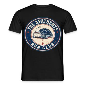Schlafende Schildkröte Run Club - Männer T-Shirt - Schwarz - Vorne - AI Model Male 178 light (178cm)