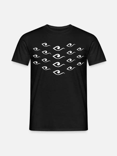 Natürlicher Fluss - Männer T-Shirt - Schwarz