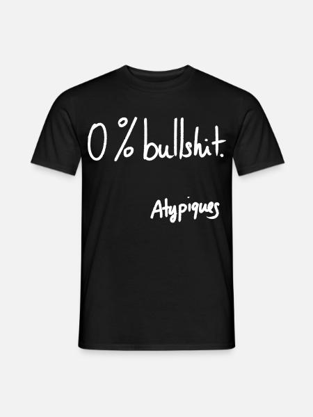 0% Bullshit – Atypische Sammlung - Männer T-Shirt - Schwarz