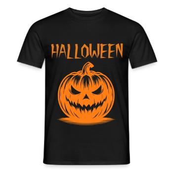 Kürbis Kostüm Halloween  - Männer T-Shirt - Schwarz - Vorne - AI Model Male 178 light (178cm)