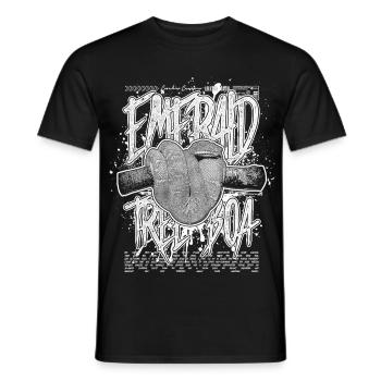 Smaragdbaumboa-Schlangenbesitzer und Reptilienhalter - Männer T-Shirt - Schwarz - Vorne - AI Model Male 178 light (178cm)