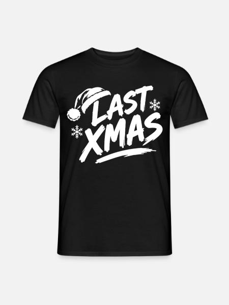 Last Xmas Mütze - Männer T-Shirt - Schwarz