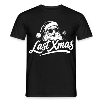 Last Xmas Santa - Männer T-Shirt - Schwarz - Vorne - AI Model Male 178 light (178cm)