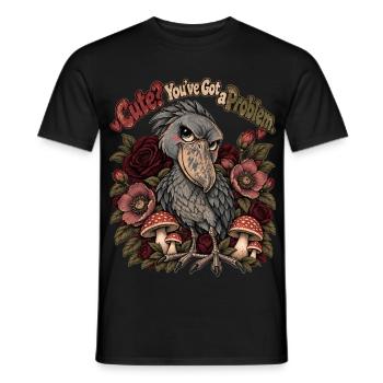 Schuhschnabel – Süß? Du hast ein Problem - Männer T-Shirt - Schwarz - Vorne - AI Model Male 178 light (178cm)