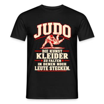 judo  - Männer T-Shirt - Schwarz - Vorne - AI Model Male 178 light (178cm)