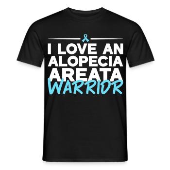 Alopecia Areata - Liebe für Kämpfer - Männer T-Shirt - Schwarz - Vorne - AI Model Male 178 light (178cm)