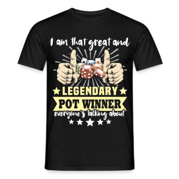 Poker Pokerspieler - Männer T-Shirt - Schwarz - Vorne - AI Model Male 178 light (178cm)