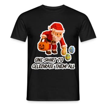 One shirt to celebrate them all - Männer T-Shirt - Schwarz - Vorne - AI Model Male 178 light (178cm)
