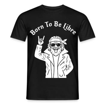 Geboren, um frei zu sein – Ruhestand (klares Muster) - Männer T-Shirt - Schwarz - Vorne - AI Model Male 178 light (178cm)