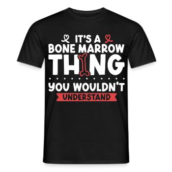 Aplastische Anämie - Knochenmark Ding - Männer T-Shirt - Schwarz - Vorne - AI Model Male 178 light (178cm)