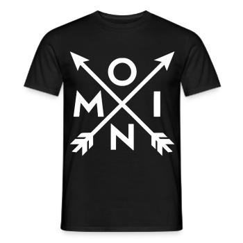 Moin – Norddeutsches Pfeil - Kompass Design  - Männer T-Shirt - Schwarz - Vorne - AI Model Male 178 light (178cm)