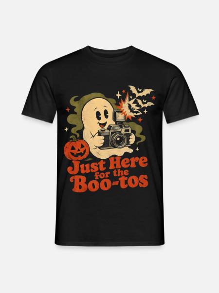Halloween Fotograf Geist Kamera - Männer T-Shirt - Schwarz