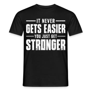 You Just Stronger - Männer T-Shirt - Schwarz - Vorne - AI Model Male 178 light (178cm)