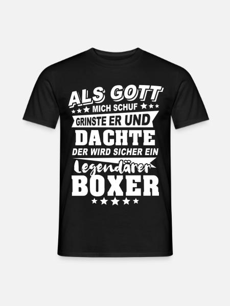 Boxer - Männer T-Shirt - Schwarz