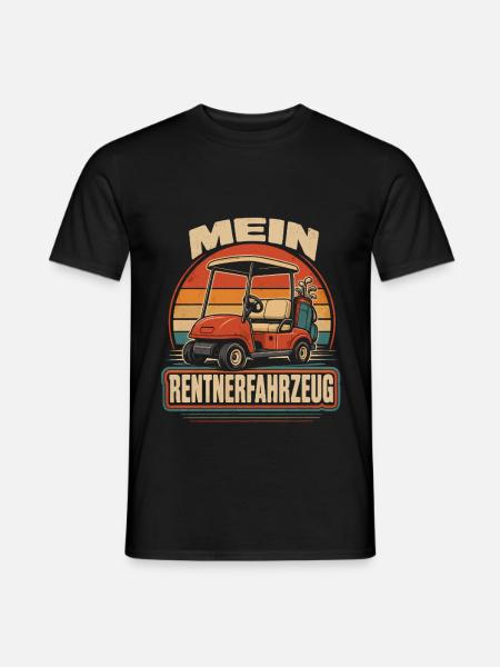 Mein Rentnerfahrzeug Golf Caddy - Männer T-Shirt - Schwarz