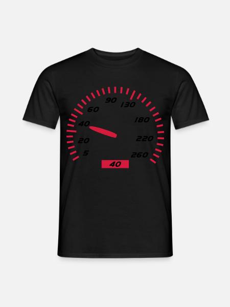 Birthday - 40 - Men's T-Shirt - black