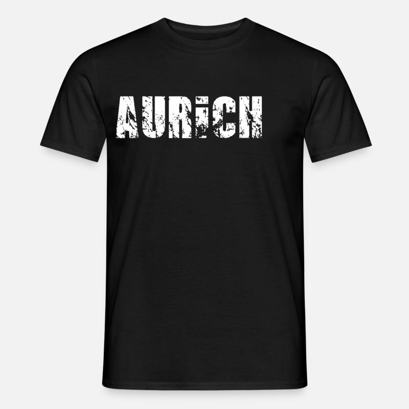 Aurich - Männer T-Shirt - Schwarz