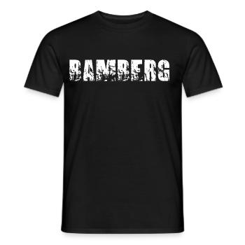 Bamberg - Männer T-Shirt - Schwarz - Vorne - AI Model Male 178 light (178cm)