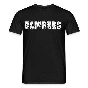 Hamburg - Männer T-Shirt - Schwarz - Vorne - AI Model Male 178 light (178cm)