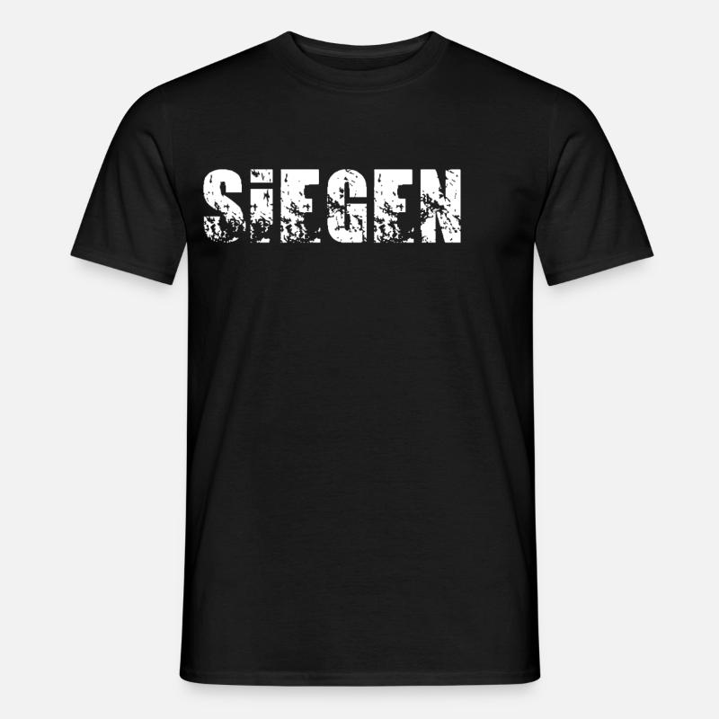 Siegen - Männer T-Shirt - Schwarz