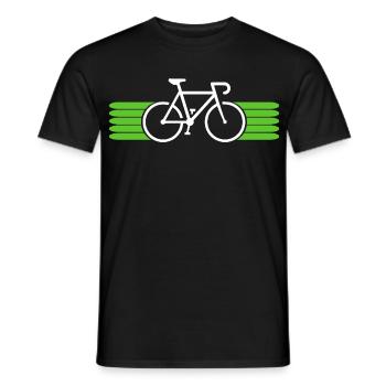 Fahrrad fahren Bike Fahrradfahrer Fahrradfahrerin - Männer T-Shirt - Schwarz - Vorne - AI Model Male 178 light (178cm)