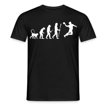 Entwicklung des Handballspielers - Männer T-Shirt - Schwarz - Vorne - AI Model Male 178 light (178cm)